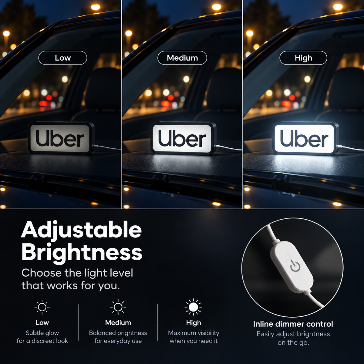 UBER LED Car Sign