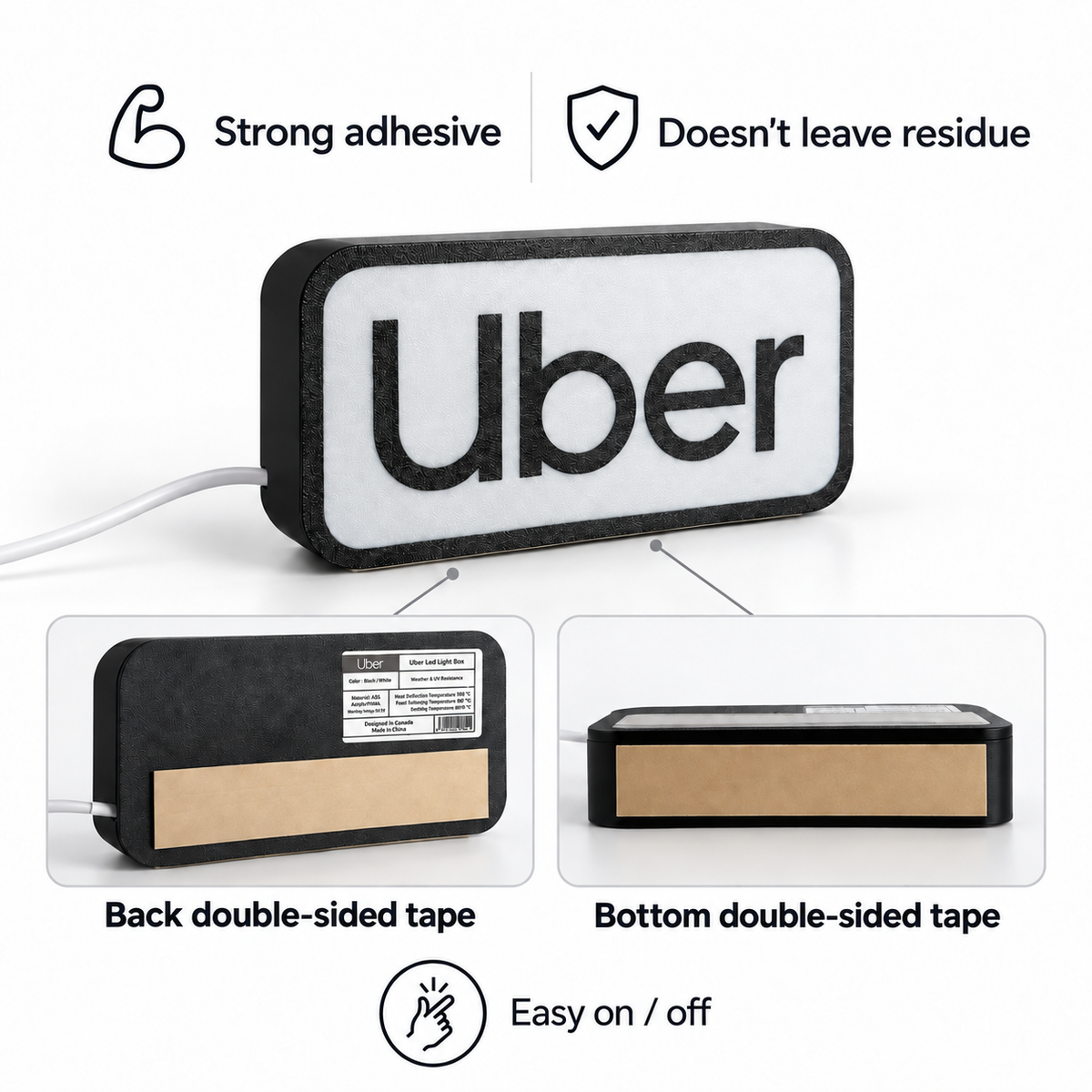 UBER LED Car Sign