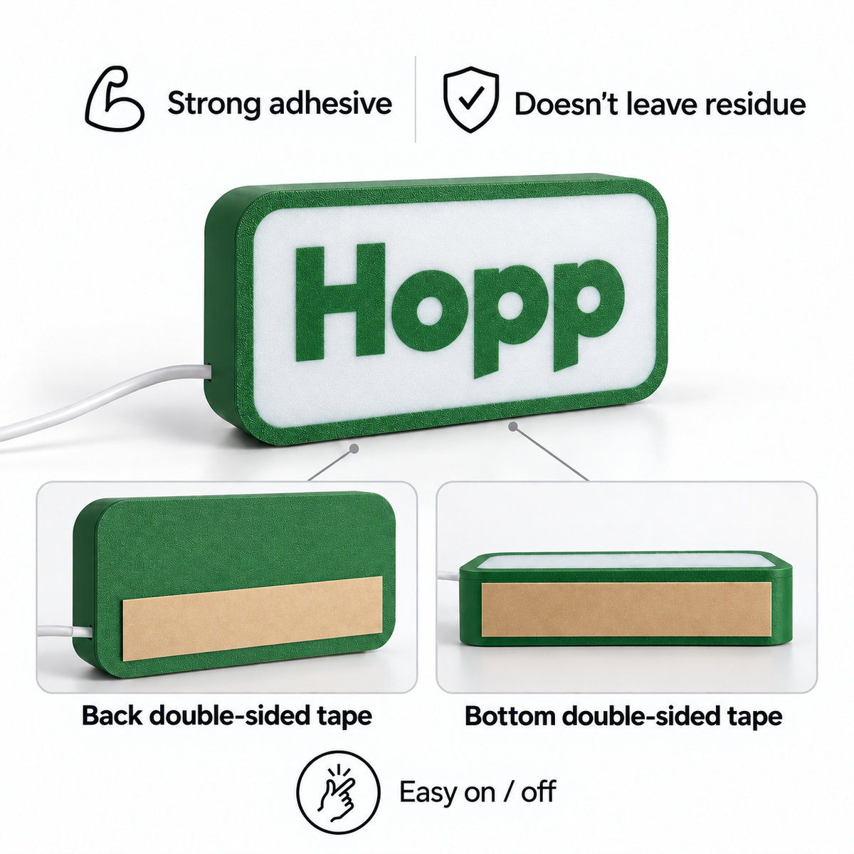 HOPP LED Car Sign