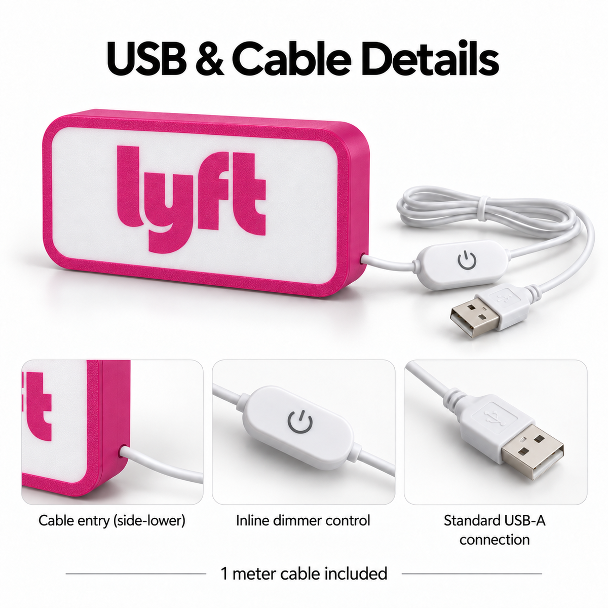 LYFT LED Car Sign