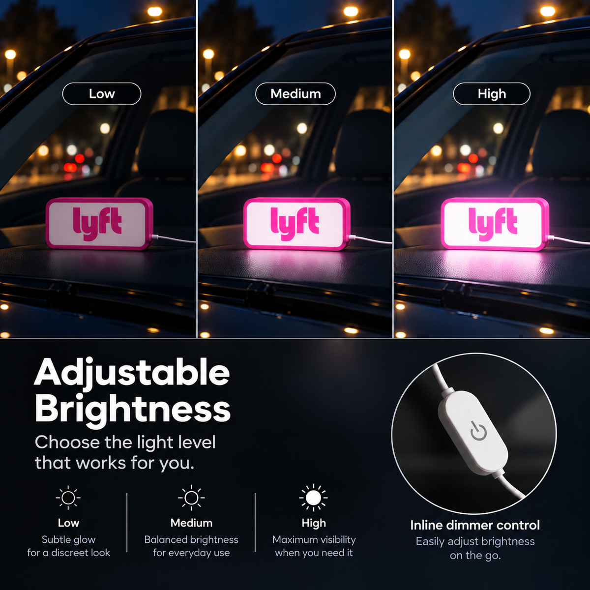 LYFT LED Car Sign